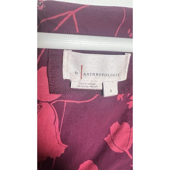 Anthropologie The Cecily Fit and Flare Floral Sweetheart Stretch Dress Small - Picture 8 of 13